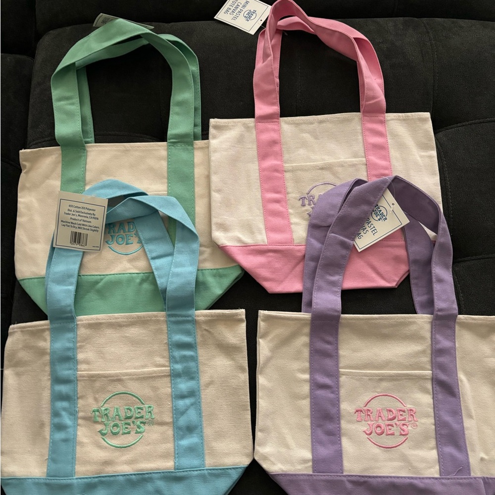 Canvas Tote Bag – Pastel Color